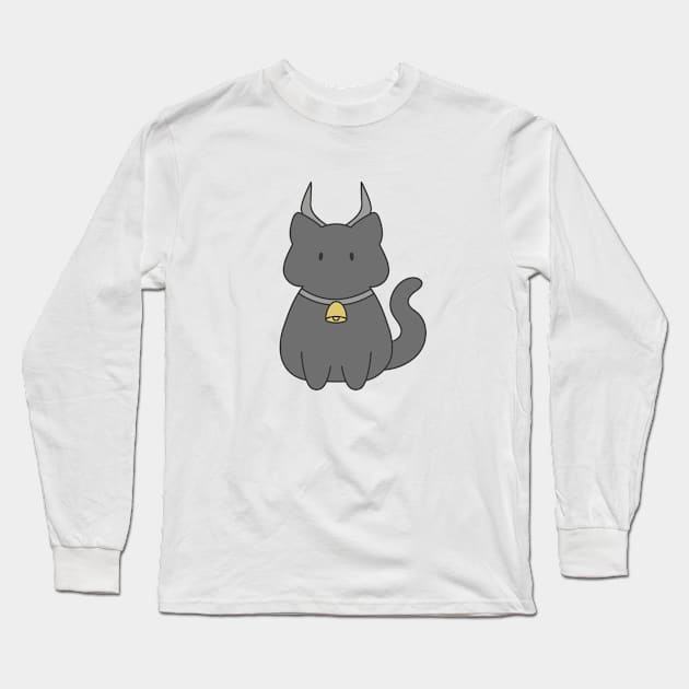 Taurus Cat Zodiac Sign Long Sleeve T-Shirt by artdorable